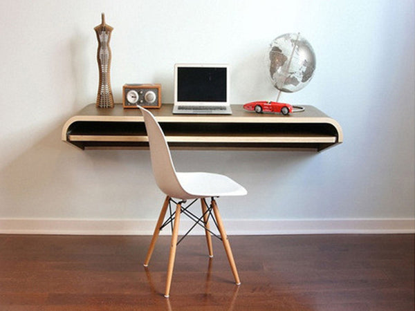 Minimal Float Wall Desk - Orange22