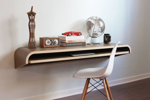 Minimal Float Wall Desk - Orange22