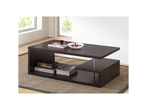 Lindy Dark Brown Modern Coffee Table - Wholesale Interiors