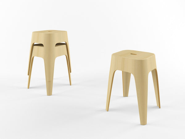 Minimal Stacking Stools (Set of Two) - Orange 22